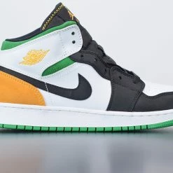Fit Sporting Goods Shop -Fit Sporting Goods Shop Air Jordan 1 Mid SE White Laser Orange Black Lucky Green 1