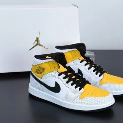 Fit Sporting Goods Shop 19 Fit Sporting Goods Air Jordan 1 Mid White/Black-University Gold