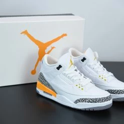 Fit Sporting Goods Air Jordan 3 White/Laser Orange/Cement Grey/Black CK9246-108