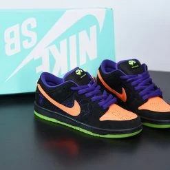 Fit Sporting Goods Nike SB Dunk Low “Night Of Mischief” Black/Total Orange-Court Purple-Volt